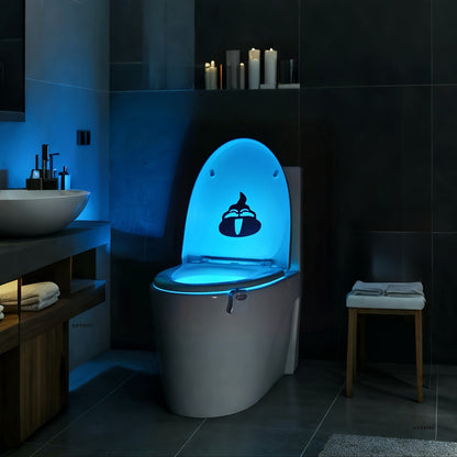 Setonr 1/2 pz Luce LED per WC a 16 Colori con Sensore di Movimento Umano, Luce Notturna per Interno Vasca WC, Regalo di Natale per Bagno