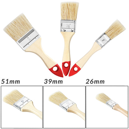 MONZANA® Set di 15 Pennelli per Pittura, 3 Misure Diverse, Ideale per Vernice e Stainatura su Legno