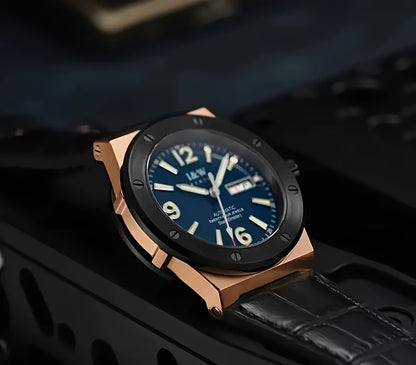 [I&W Carnival] Orologio Sportivo Meccanico da Uomo, Luminoso e Impermeabile con Vetro Finto Zaffiro, Regalo Ideale per le Vacanze