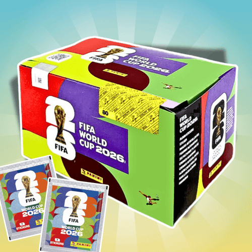 Espositore per adesivi Panini FIFA World Cup 2026 - 100 buste con un totale di 700 adesivi