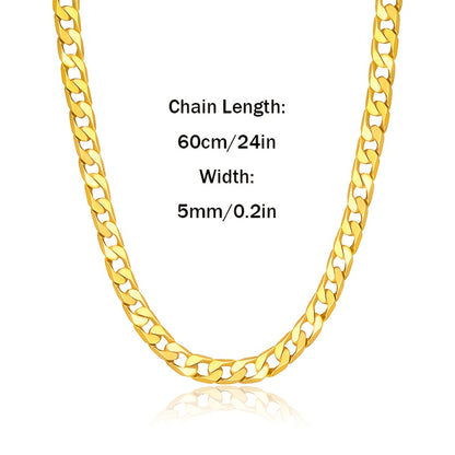 Collana da uomo in argento 925 con catena cubana da 5 mm, stile hip hop per feste, accessori di gioielleria, regali per uomo, San, anniversario, compleanno, regalo per la festa del papà, confezione regalo