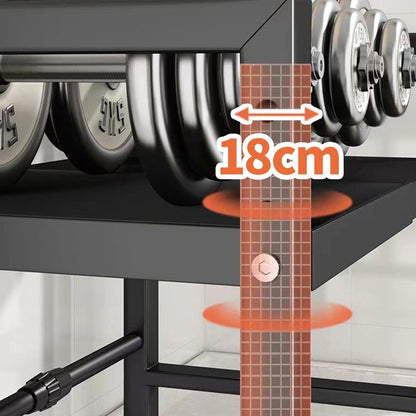 1pc Scaffale Di Stoccaggio Multifunzionale, Scaffale Di Cottura Di Riso Estensibile Per Cucina, Scaffale Per Forno A Microonde, Scaffale Di Stoccaggio Per Friggitrice Ad Aria, Scaffale Di Stoccaggio Per Utensili, Accessori Per Cucina, Bagno, Camera Da Let