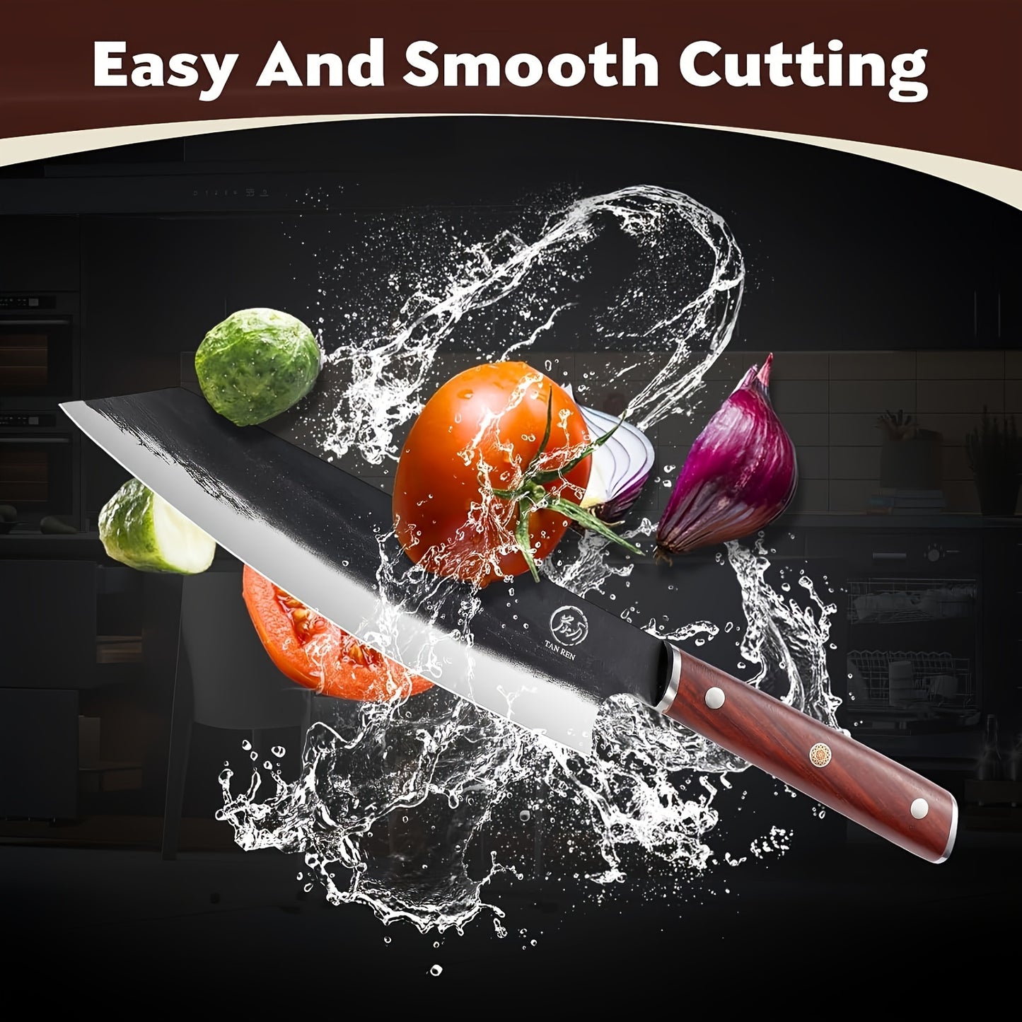 Coltello da Cucina Affilato, Coltello da Chef 33cm, Coltello Professionale, Coltello da Chef, Giapponese, Coltello da Cucina per Sushi per Casa/Ristorante, Regalo per Famiglia e Amici