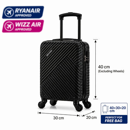 Ryanair, Aerea Low-Cost, Regolamenti UE 40X30X20Cm Mini Valigetta Fresca e Semplice, con Ruote Rimovibili, Barra Telescopica, Ruote Girevoli a 360 Gradi Spring Airlines, Serratura a Combinazione, Valigetta da Imbarco, Essenziale per Viaggiare