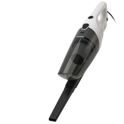 Aspirapolvere verticale senza sacco 800W 17 kPa Filtro EPA 11 Contenitore per polvere trasparente 0.6L Tubo metallico robusto Manico staccabile Cavo lungo da 7 metri Include spazzola per pavimenti duri e bocchetta a spina di pesce per una pulizia precisa