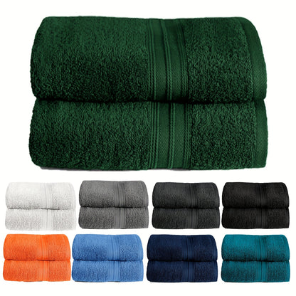 Confezione da 2 Asciugamani 100% Cotone 550gsm Extra Morbidi Super Assorbenti e Rapidi ad Asciare, Tovagliette per Mano o Ospiti, 30x50cm 50x100cm 70x140cm Disponibili in 9 Colori