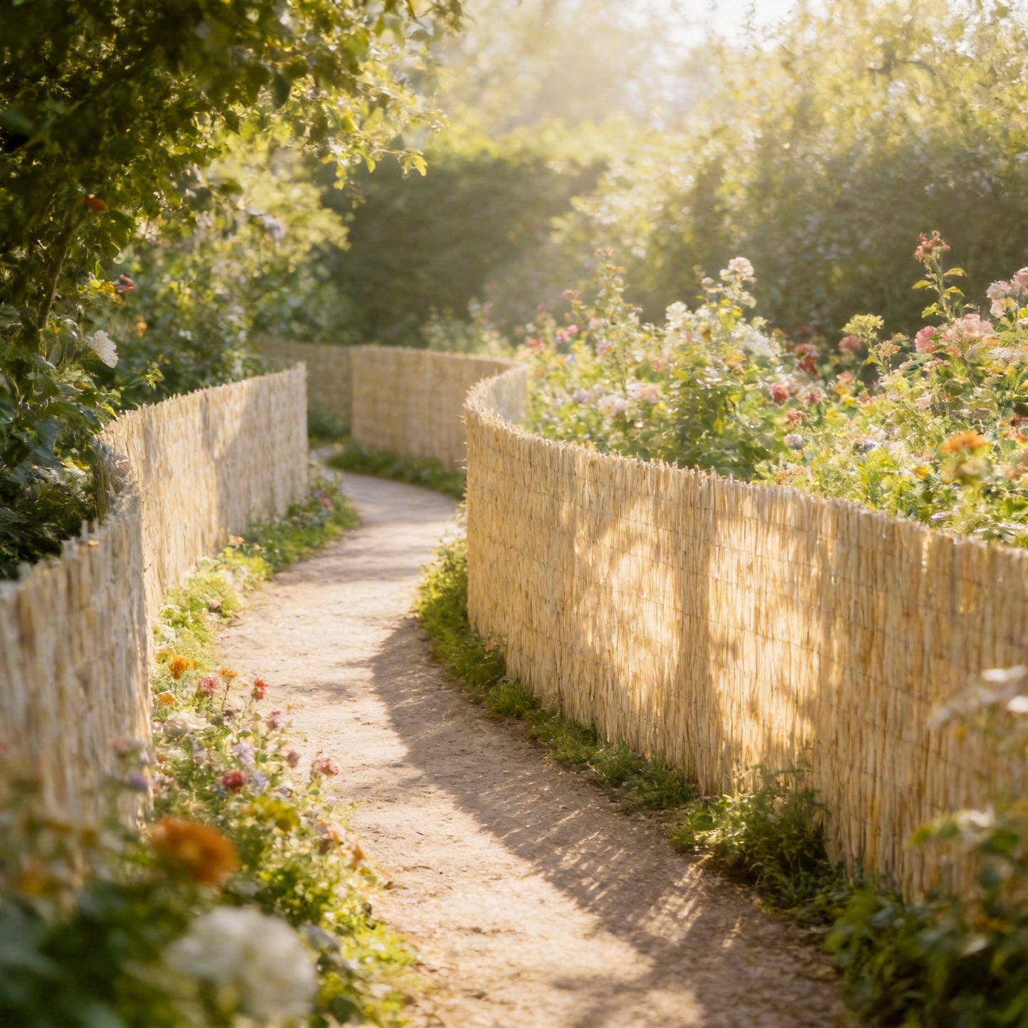 Schermo Privacy in Canne, Tappeto Naturale in Canne per Recinzione da Giardino, Protezione dal Vento per Balcone, Schermo Privacy da Esterno, Intrecciato con Filo Zincato, Installazione Facile, 80/90/120/160/180/200 X 300cm