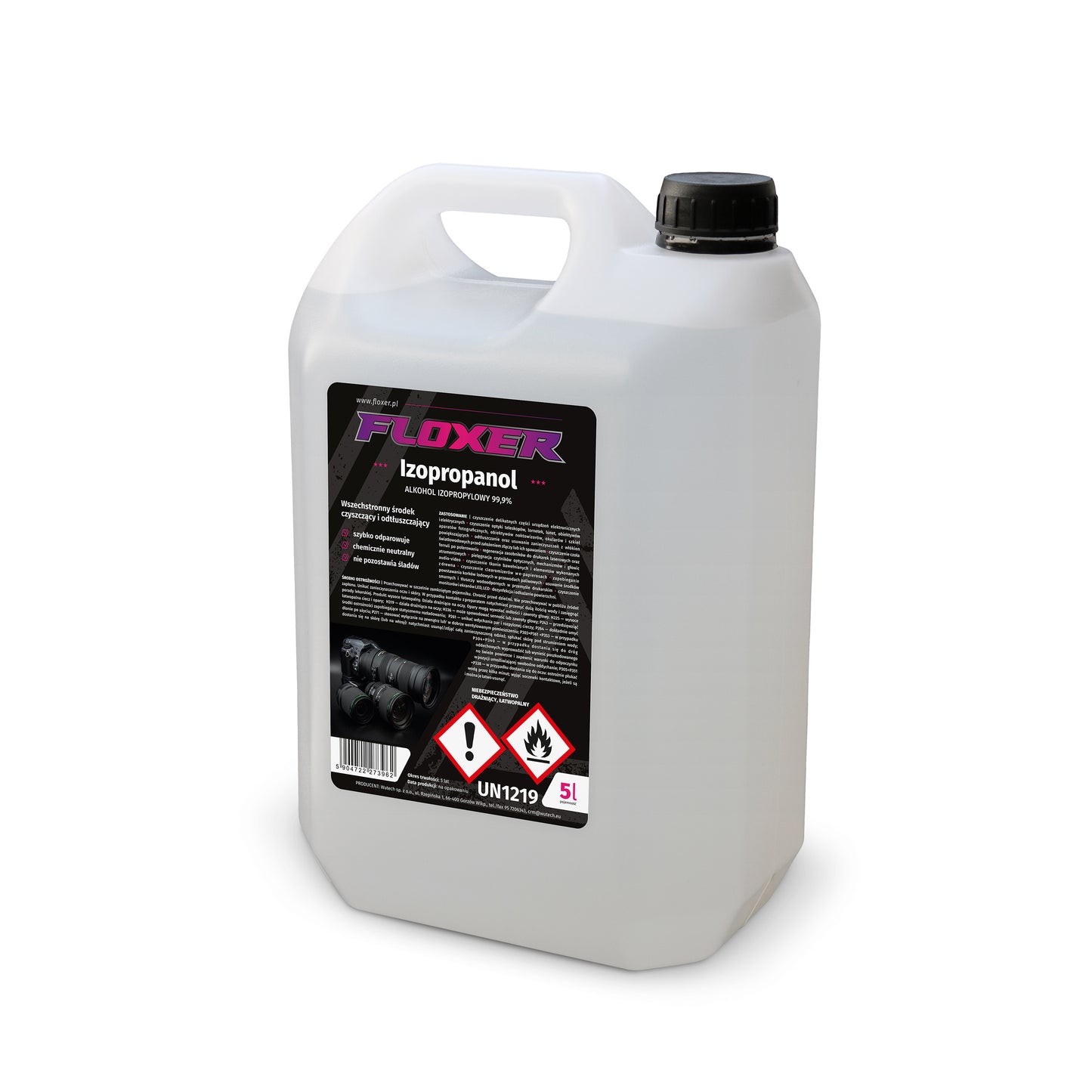 Alcool Isopropilico IPA 99.9% - Isopropanolo FLOXER Alcool Isopropilico