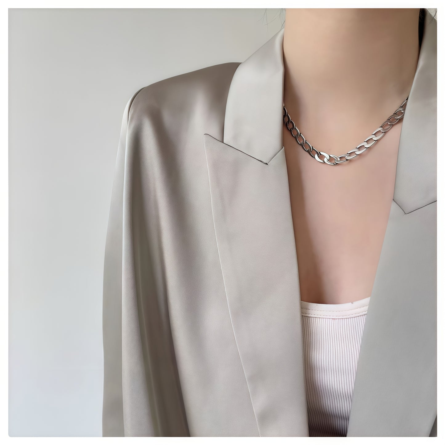Collana catena cubana da 7 mm in argento sterling 925 adatta sia per uomini che per donne, stile punk hip-hop rock, adatta per abbigliamento casual e formale quotidiano, appassionati di moda di tendenza, Halloween, Natale, regali di compleanno, regali per