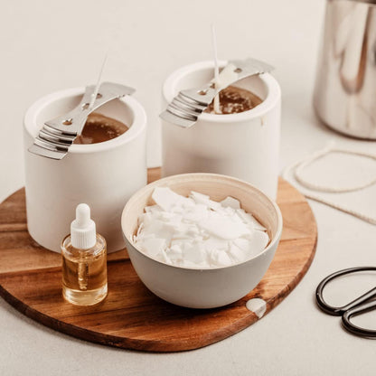 Cera di Paraffina Naturale per Candele Aromatiche in Sacchetto da 1Kg, Kit Fai da Te per Creare Candele, Cera Bianca a Forma di Perla per Candele