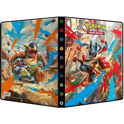 Portafoglio Pokémon a 9 Tasche – Crimson & Purple: Mega Evoluzione | Album per Carte da Gioco Fino a 180 Carte | Accessorio Ufficiale Pokémon