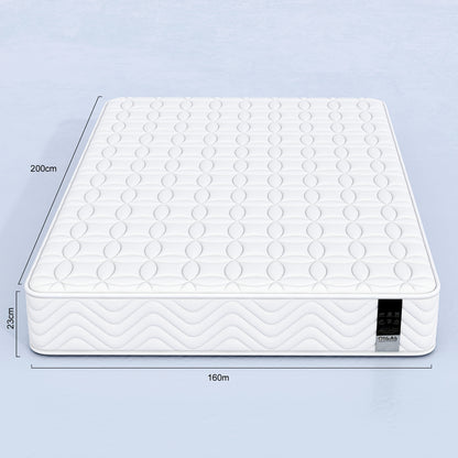 Materasso Singolo/Matrimoniale con Comoda Memory Foam, Materasso Hybird Pocket Sprungs con Isolamento del Movimento, Materassi Media Firmato 90/140/160X200X23Cm