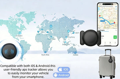 Localizzatore GPS compatibile con sistemi iOS e Android, Smart Locator magnetico, App integrata - Nessun costo aggiuntivo, Dispositivo anti-smarrimento globale adatto per animali domestici, bagagli e altro, Design di alta qualità con batteria CR2032 sosti
