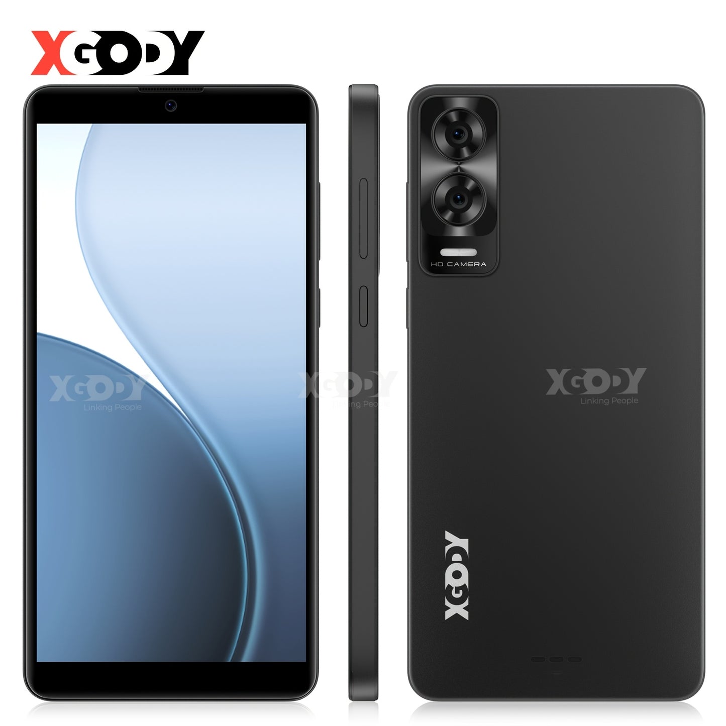 XGODY Smartphone Android 15 con Schermo Touchscreen da 6.0", 7GB RAM + 32GB ROM, 4G LTE Dual SIM, Processore Octa-Core, Telefono Cellulare con Fotocamera da 5MP + 8MP, Sblocco Facciale, Batteria da 3500Mah, con Custodia e Pellicola Gratuiti, Ottimi Regali