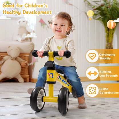 I BUY IT Bici in equilibrio per bambini - Bici leggera per bambini piccoli con telaio robusto e base ampia, 4 opzioni di colore (Rosa/Rosso/Verde/Blu/Giallo) - Bici addestramento senza pedali con sistema di freno lineare e ruote basse per bambini e bambin