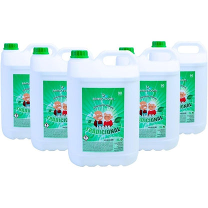 Detergente Liquido Professionale Tradizionale di Marsiglia 5L, Formula Concentrata per Biancheria Bianca e Colorata, 90 Lavaggi, Sapone Naturale per un Bucato Pulito e Cura