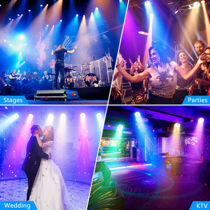 4 Pezzi 36 LED RGB Par Light Illuminazione Scena DMX Disco Party DJ Evento Show Illuminazione Natale