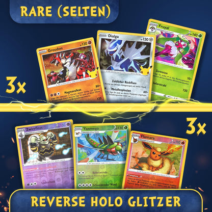 50 Carte Pokémon Originali Varie | Inglese | 3x Ologramma | 3x Rare | Carte da Collezione degli Ultimi Set | Perfette per Natale + 100 Custodie