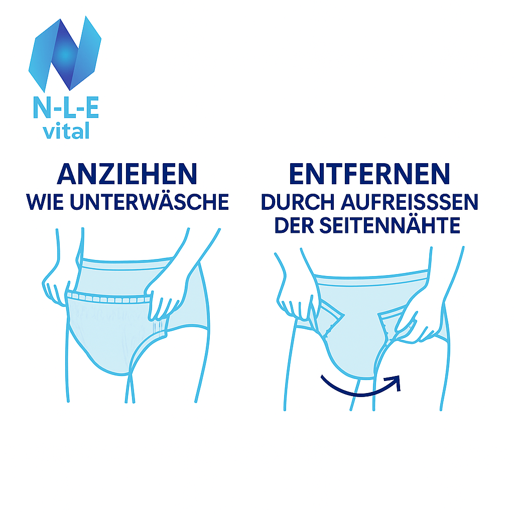 N-L-E Mutandine per Incontinenza Adulti L/XL | Confezione da 20 (16 + 4 Gratis) | Pannolini Pull-Up | Capacità di Assorbimento 1000 ml