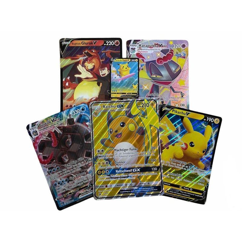 Pokémon XXL Inglese 2-Pack Jumbo Oversized Casualità Casuale V/VMAX/HOLO/EX/GX