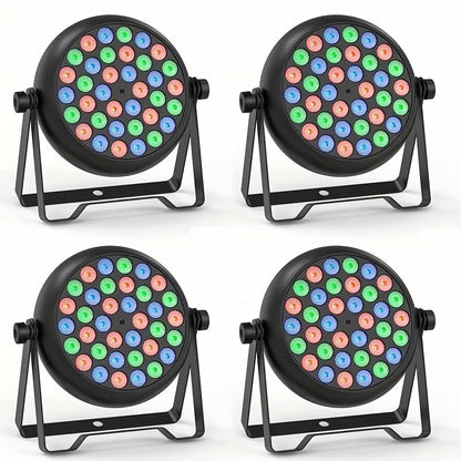 4 Pezzi 36 LED RGB Par Light Illuminazione Scena DMX Disco Party DJ Evento Show Illuminazione Natale