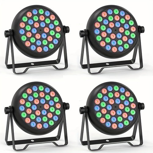 4 Pezzi 36 LED RGB Par Light Illuminazione Scena DMX Disco Party DJ Evento Show Illuminazione Natale