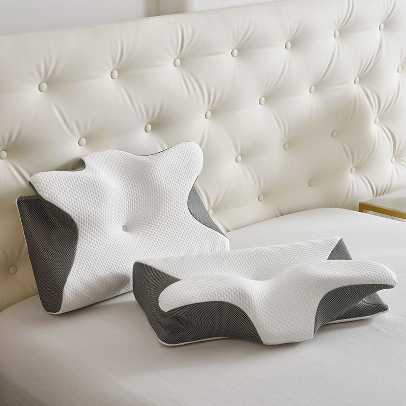 1 cuscino cervicale in spugna memory comfort per camper, ideale per chi dorme sul fianco. Allevia la pressione sul collo, con cerniera, rimovibile e lavabile, rilassa le spalle, solido, regalo perfetto per Natale e Capodanno.