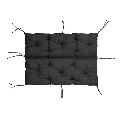 Cuscino per schienale di panca da giardino, per 1/2/3 persone, rivestimento imbottito con cinghie, per interni/esterni, cuscino per panca V2