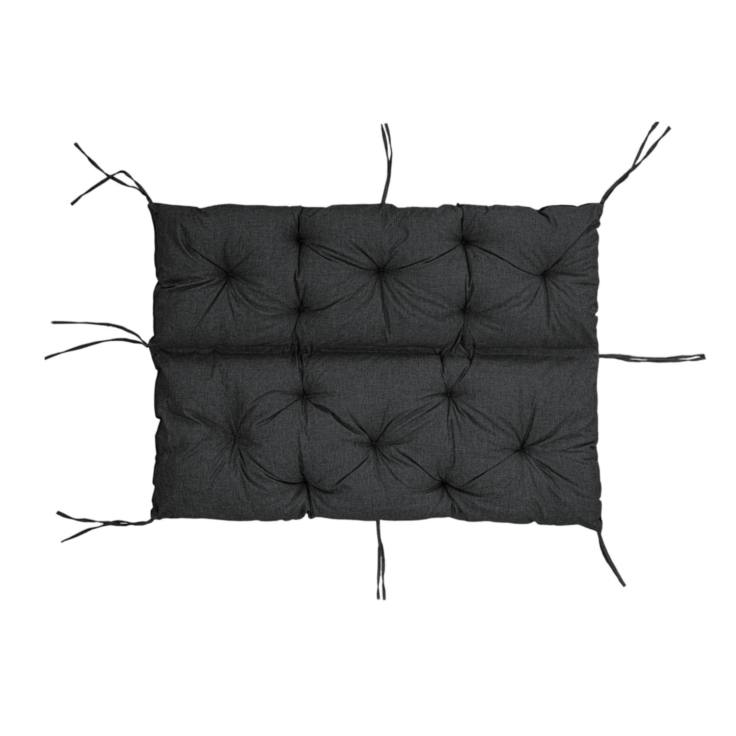 Cuscino per schienale di panca da giardino, per 1/2/3 persone, rivestimento imbottito con cinghie, per interni/esterni, cuscino per panca V2