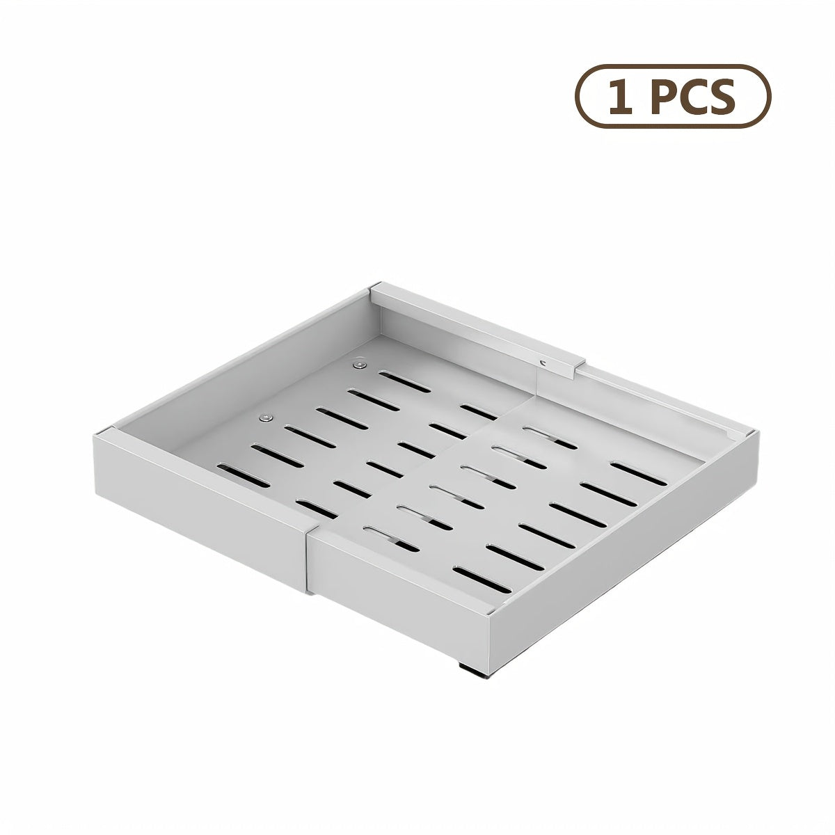 Organizzatore per pensili estraibile espandibile per carichi pesanti, con 3 guide silenziose, larghezza regolabile (30,99 cm-51,99 cm), adatto per pensili da cucina, ripiani estraibili per pensili