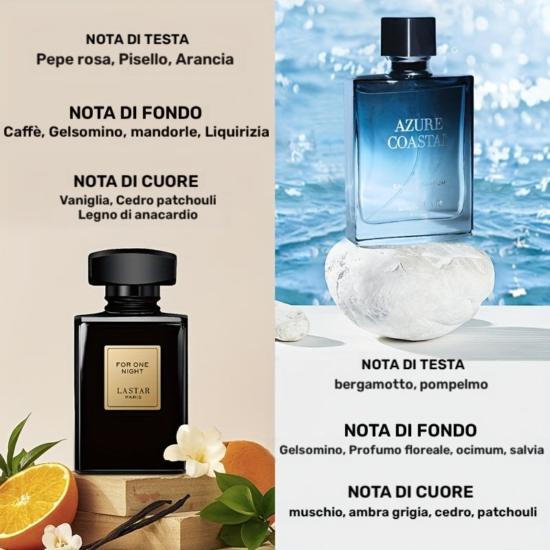 Set da 5 flaconi di profumo da uomo, Muschio classico, Patchouli, Vaniglia, Caffè, Fragranza a lunga durata, Eau de Toilette da uomo, Colonia da uomo, Adatto a molteplici occasioni, Confezionato singolarmente, Regalo per le feste, Festa del papà, Totale 2