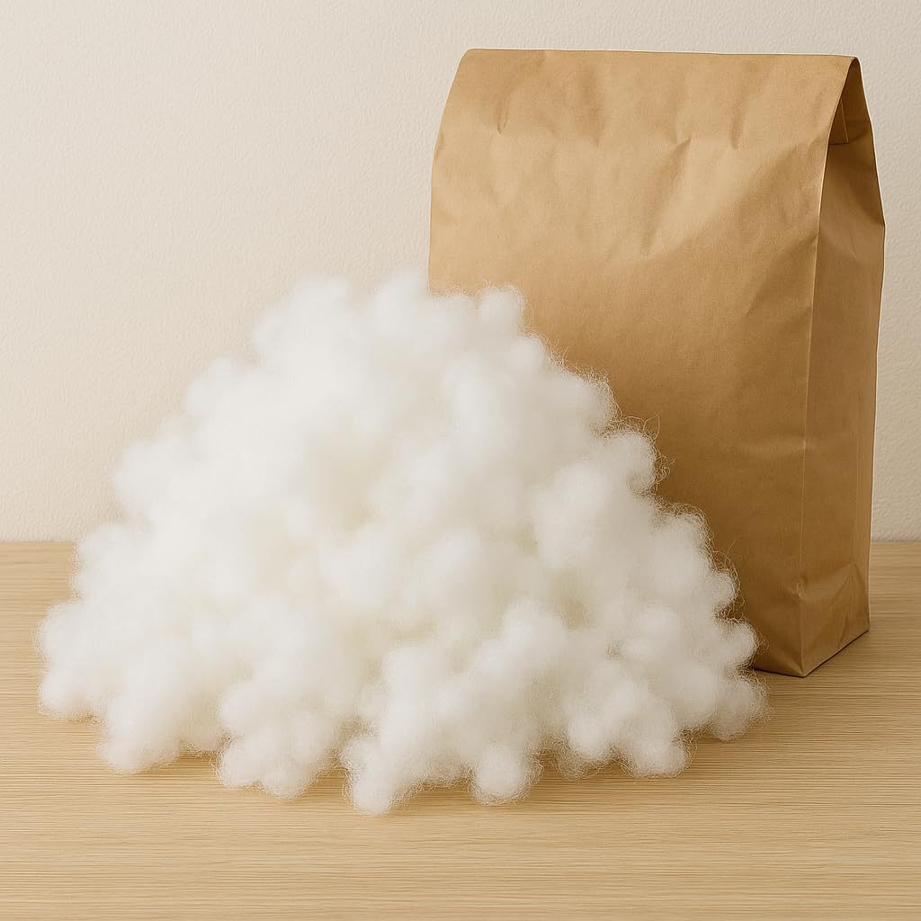 Imbottitura in fibra 100% poliestere - Imbottitura morbida e lavabile per cuscini, cuscini, peluche e tempo libero creativo