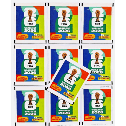 Panini FIFA World Cup 2026™ Set Speciale Squadra DFB – Confezione da 10 Pacchetti di Adesivi Glitterati