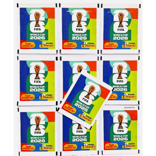 Panini FIFA World Cup 2026™ Set Speciale Squadra DFB – Confezione da 10 Pacchetti di Adesivi Glitterati