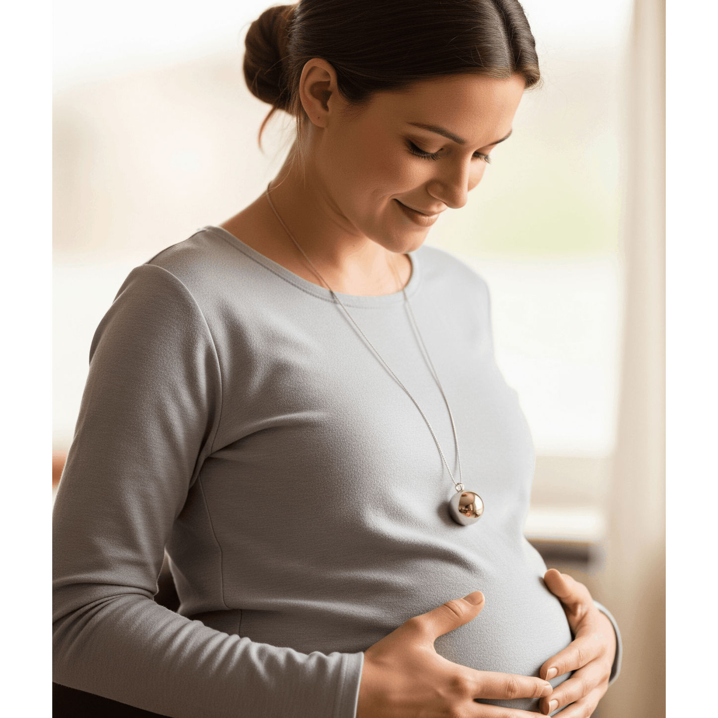 Collana chiama angeli con sfera incisa a laser