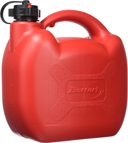 Tanica per Benzina e Carburante in Polietilene in varie misure 5 10 o 20 litri, con beccuccio per travaso, Bidone in Plastica per Trasporto Benzina Diesel Auto Moto, Tanica Omologata secondo la normativa CE e secondo la Certificazione UN