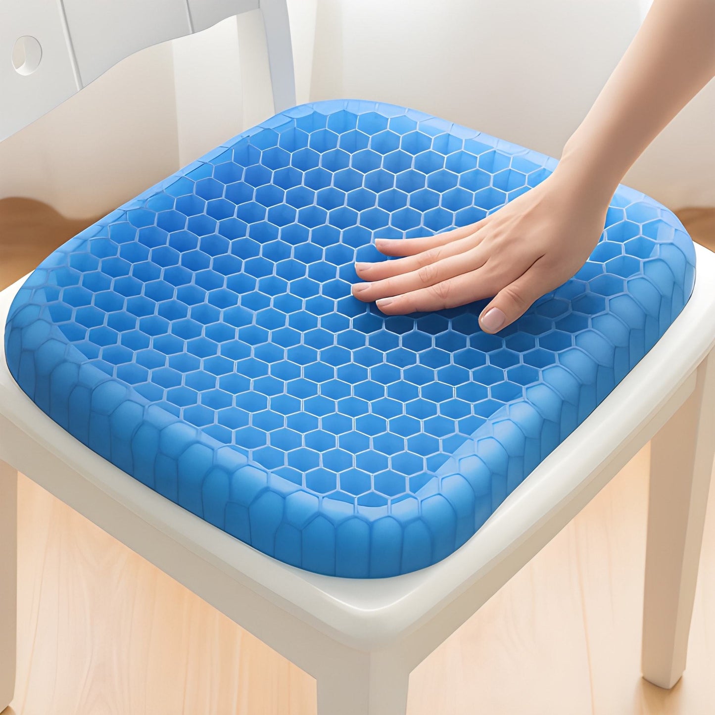 Cuscino Gel Anti Decubito Ergonomico Traspirante Sedute Prolungate, Cuscino in Gel Anti Decubito a Nido D'ape Cuscino per Auto Cuscino Posturale