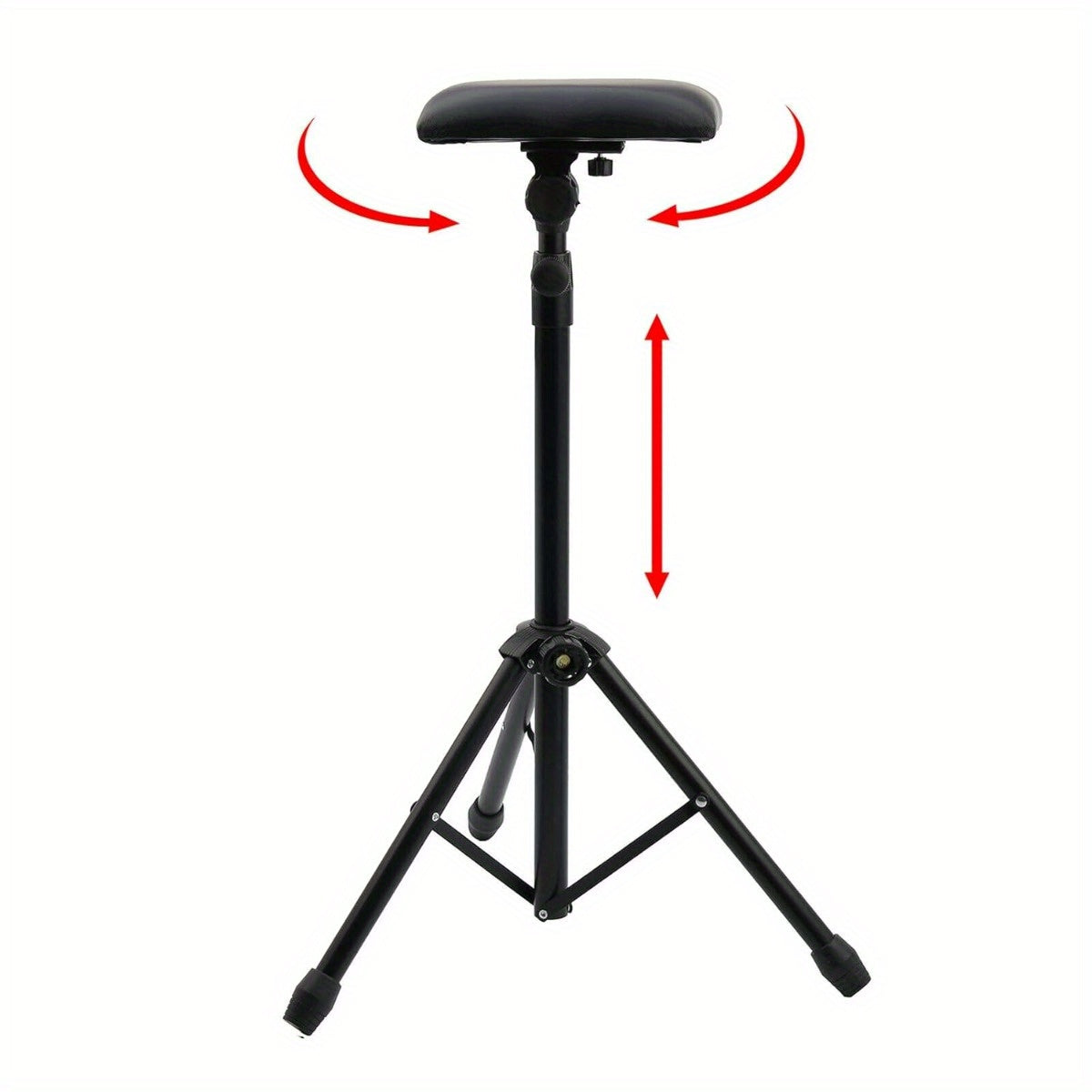 Bracciolo per tatuaggi regolabile 65-125 cm - Bracciolo trasportabile con piedini in gomma antiscivolo per studi di tatuaggi e trattamenti