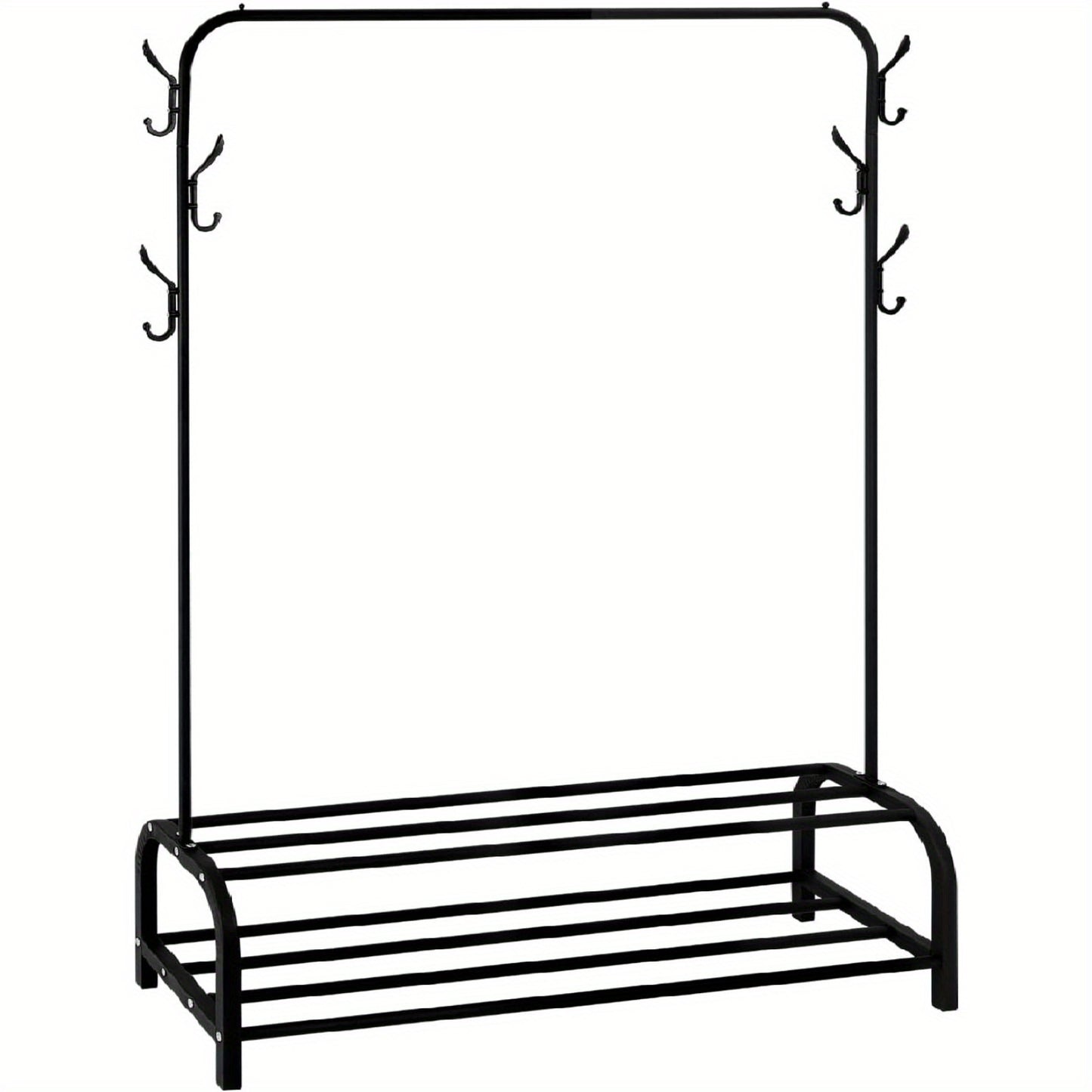 Grucce Multifunzionali per Vestiti, Appendiabiti in Metallo per Camera da Letto, Robusta, Appendiabiti, Appendiabiti con Scaffale Porta Scarpe