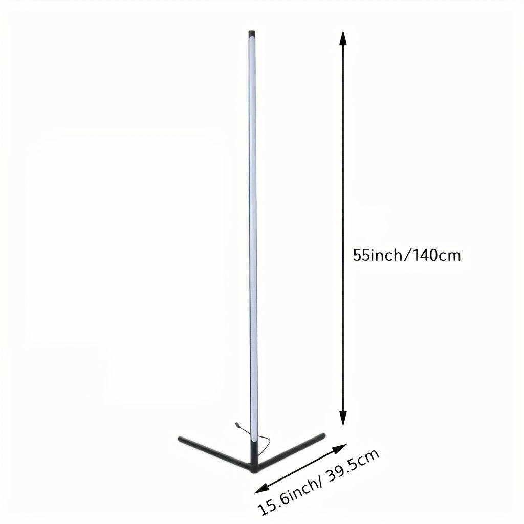 Lampada da angolare 1/2 pz, Lampada da a LED con cambio colore, Regolabile 56 pollici (circa 142 cm) con sincronizzazione musicale, Lampada angolare moderna per illuminazione d'atmosfera, con telecomando e controllo tramite APP, Modalità creativa fai da t
