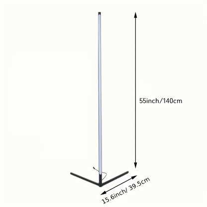 Lampada da angolare 1/2 pz, Lampada da a LED con cambio colore, Regolabile 56 pollici (circa 142 cm) con sincronizzazione musicale, Lampada angolare moderna per illuminazione d'atmosfera, con telecomando e controllo tramite APP, Modalità creativa fai da t