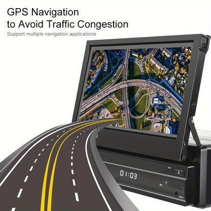 NHOPEEW Autoradio per Android 13, 2GB+64GB, Lettore Musicale per Auto con Schermo Touch da 17,78 cm, Carplayer Wireless e Android Auto Wireless con Mirror Link, WiFi, GPS, Radio FM/RDS, con Fotocamera a 12 LED e Microfono (Opzionale)