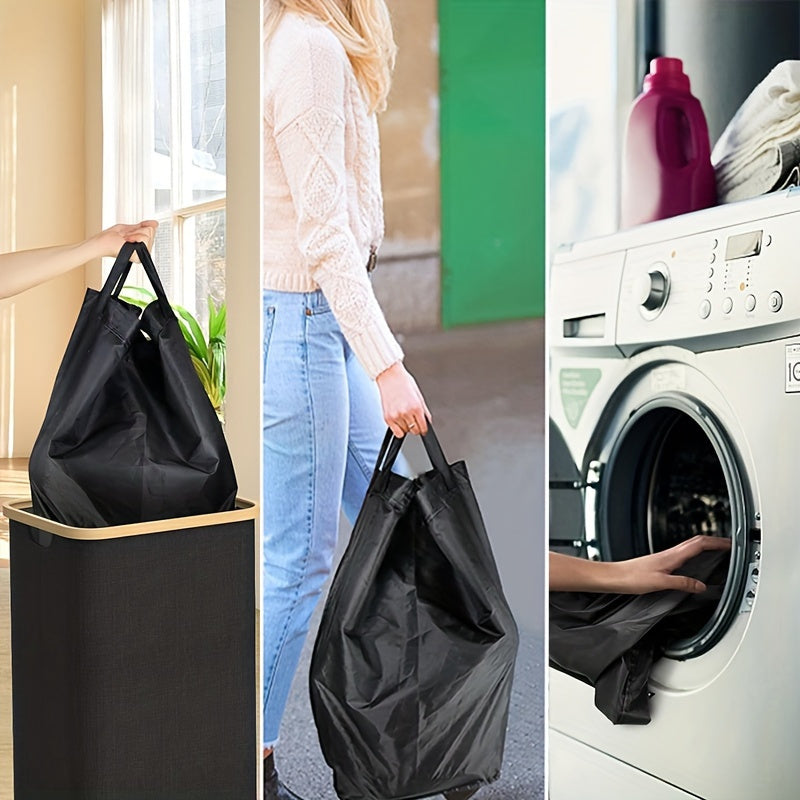 1 pz Secchio di raccolta domestico da 100 litri/26 galloni con sacchetti interni riutilizzabili staccabili, tessuto Oxford 600D per la riciclaggio di bottiglie, cartoni e vetro, contenitori di riciclaggio domestici, raccoglitore di bottiglie, cesto pieghe