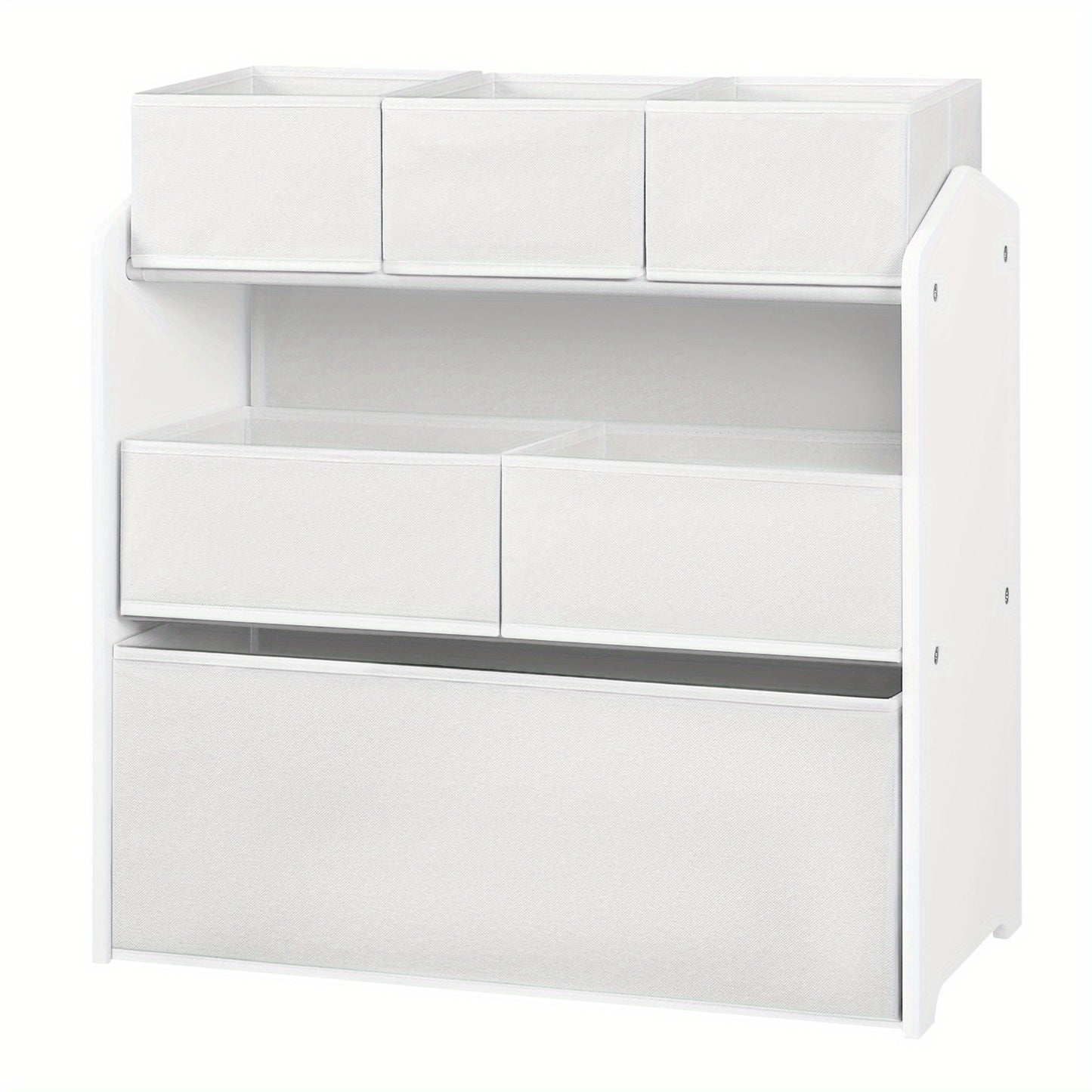 Mobiletto contenitore monoblocco con sei cassetti, ideale per organizzare e decorare la tua casa. Questa scatola portaoggetti in tessuto non tessuto è perfetta per varie stanze, tra cui soggiorno, camera da letto e bagno. Le dimensioni sono 63X60X30 cm, d