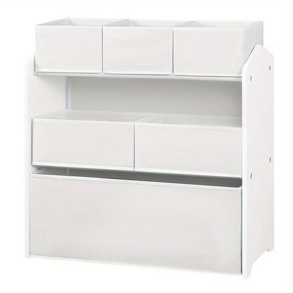 Mobiletto contenitore monoblocco con sei cassetti, ideale per organizzare e decorare la tua casa. Questa scatola portaoggetti in tessuto non tessuto è perfetta per varie stanze, tra cui soggiorno, camera da letto e bagno. Le dimensioni sono 63X60X30 cm, d
