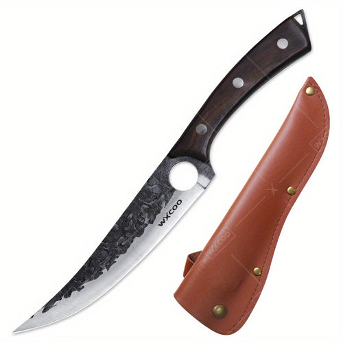 1 pz Coltello da disosso da cucina con fodero, coltello da frutta, coltello per sbucciare, coltello per frutta, verdura, pesce, carne, coltello da macellaio, coltello da taglio professionale, coltello da chef affilato, coltello da barbecue, coltello multi