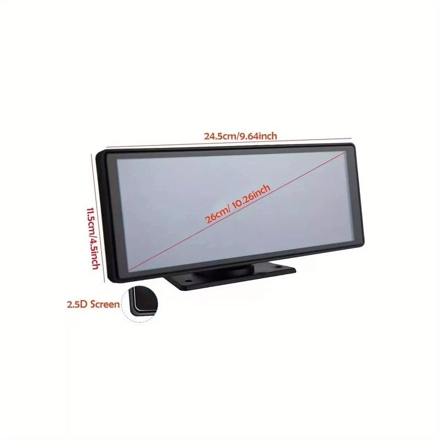DVR universale per auto 26.06cm Carplay wireless Android Auto telecamera anteriore 2K+1080P telecamera posteriore controllo vocale GPS Dashcam DVR