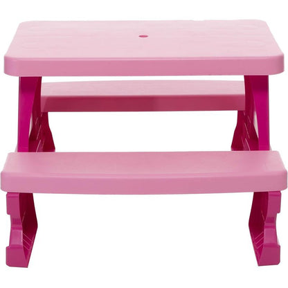 Gruppo di sedute per bambini da esterno - Tavolo da picnic con panche, resistente alle intemperie, vari colori