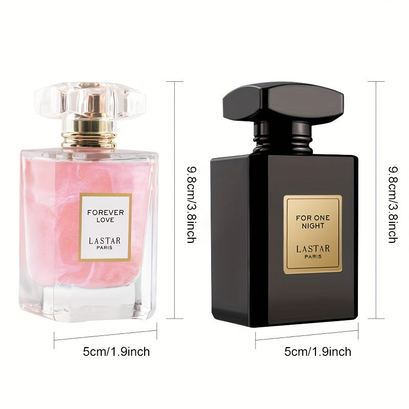 2 Flaconi di Profumo Trasparente da Donna, Rosa, Vaniglia, Gelsomino, Morbido e Dolce, Profumo Promozionale da Donna, Texture Avanzata, Fragranza Avanzata, Fragranza Floreale Affascinante a Lunga Durata, Consigliato per Appuntamenti, Viaggi, Regali per Do