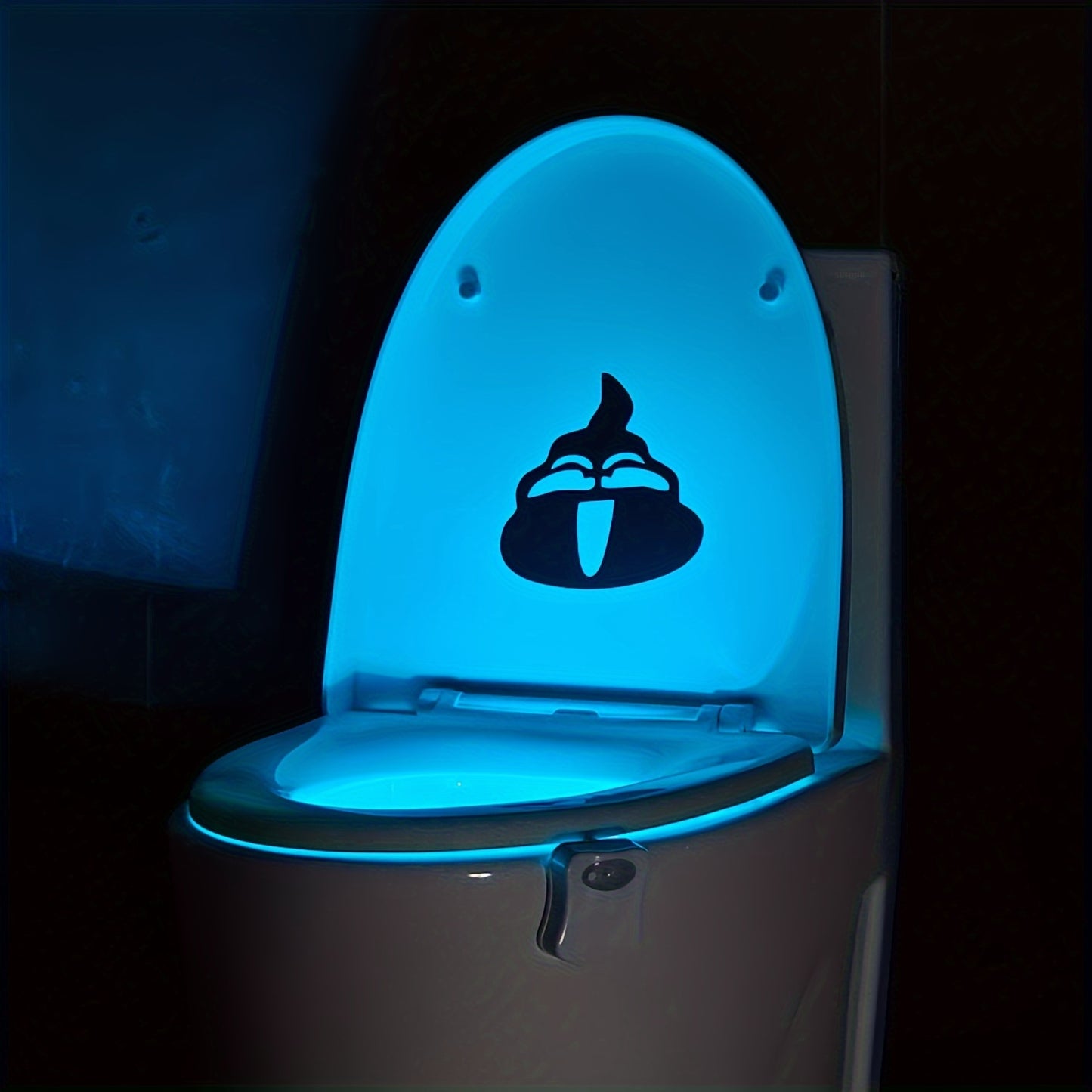 Set da 2 luci moderne per WC con sensore a infrarossi, rilevamento di movimento e luce notturna, adatte per bagno, a parete/spento, 16 opzioni di colore, funzionamento senza spina per water, in plastica